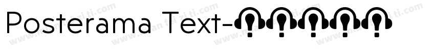 Posterama Text字体转换
